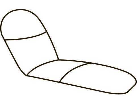 Homecrest Biscayne Replacement Self-Adjusting Chaise Cushions