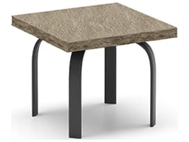 Homecrest Slate Natural Series Aluminum 24" Square End Table