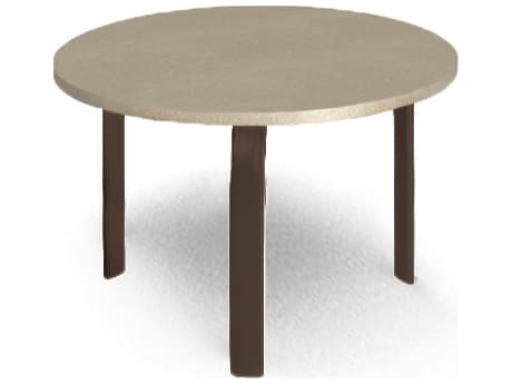 Homecrest Stonegate Aluminum Round Outdoor Patio End Table