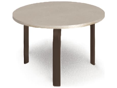 Homecrest Shadow Rock Aluminum Round Patio End Table