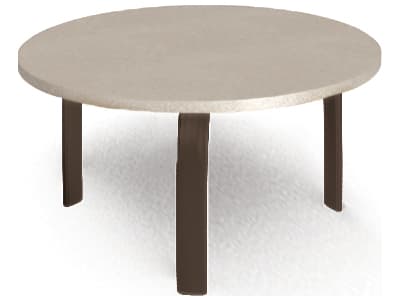 Homecrest Shadow Rock Aluminum Round Outdoor End Table