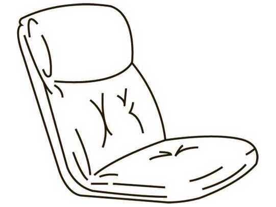 Homecrest Del Rio Replacement Standard Back Dining Chair Cushions