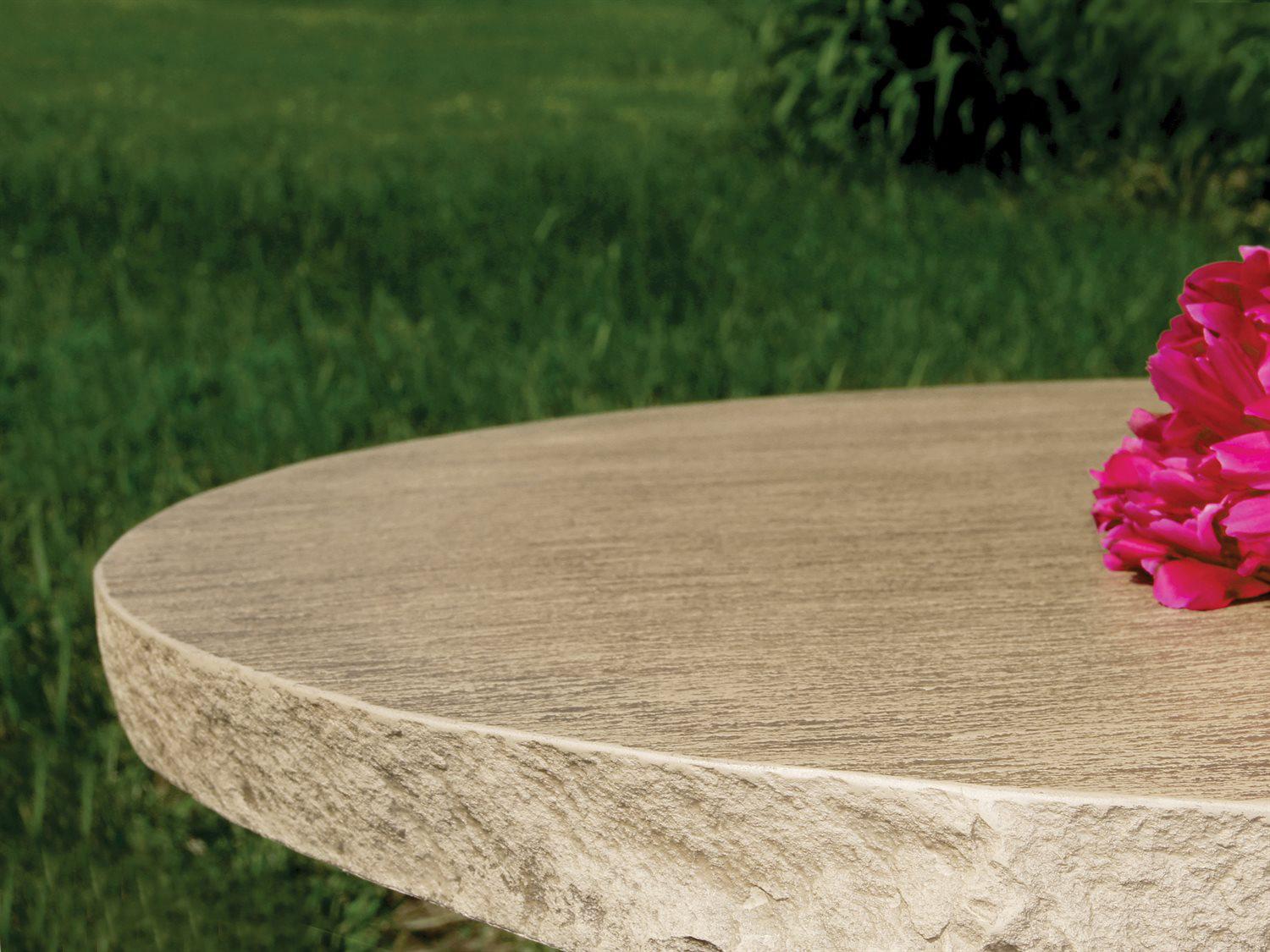 Homecrest Slate Aluminum Oval Outdoor Patio Counter Table with Umbrella Hole