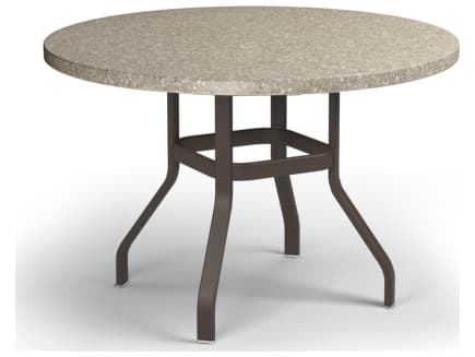 Homecrest Stonegate Aluminum Round Patio Counter Table