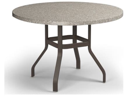 Homecrest Shadow Rock Aluminum Round Outdoor Patio Counter Table