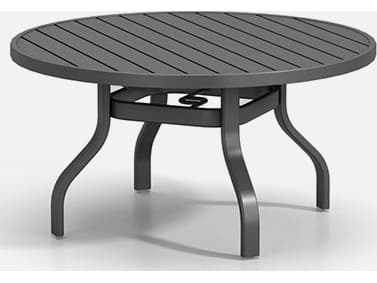 Homecrest Latitude Aluminum Round Universal Base Outdoor Chat Table