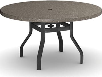Homecrest Stonegate Natural Series Aluminum 42" Round Dining Table