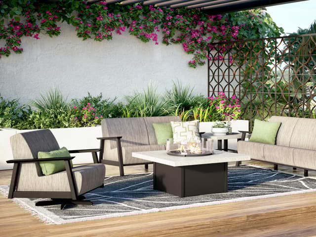 Homecrest Stonegate Aluminum Square Fire Pit Table Top