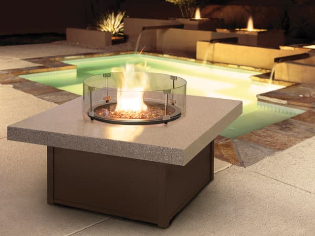 Homecrest Stonegate Aluminum Square Fire Pit Table Top