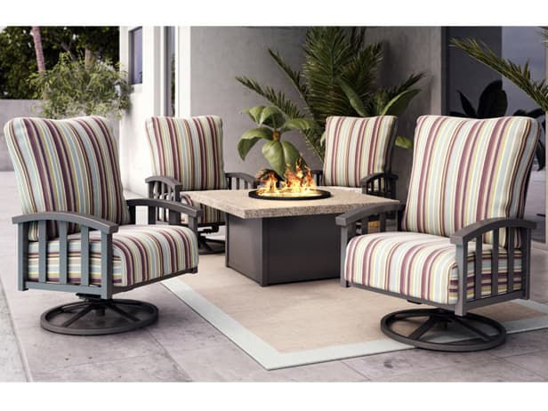 Homecrest Stonegate Aluminum Square Fire Pit Table Top