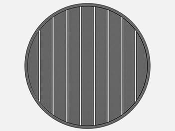 Homecrest Latitude Aluminum Round Table Top