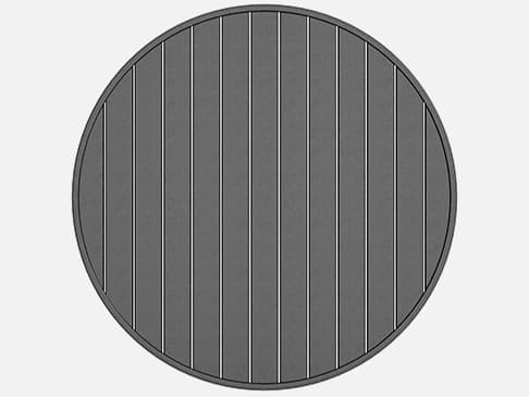 Homecrest Latitude Aluminum Round Table Top with Umbrella Hole