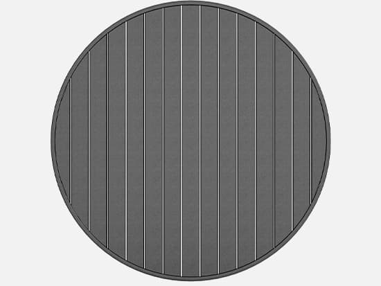 Homecrest Latitude Aluminum Round Table Top