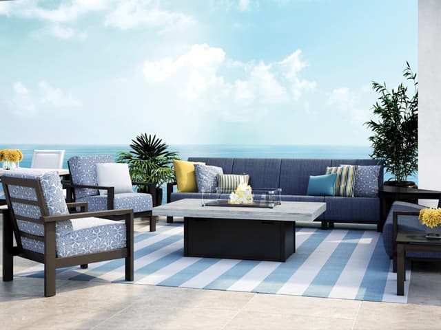 Homecrest Elements Cushion Aluminum High Back Outdoor Lounge Chair