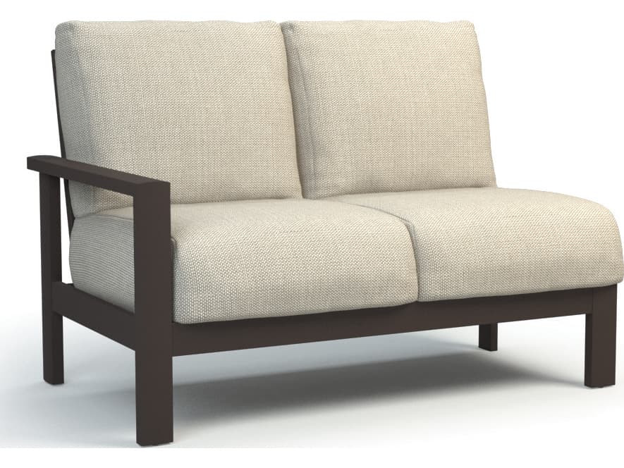 Homecrest Elements Modular Aluminum Right Arm Outdoor Patio Loveseat