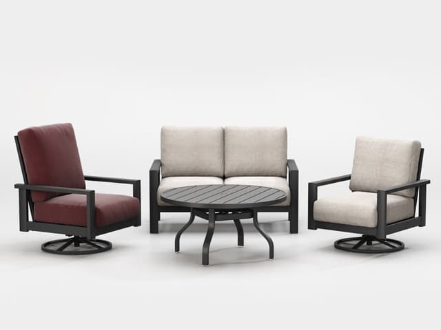 Homecrest Elements Cushion Aluminum High Back Patio Loveseat