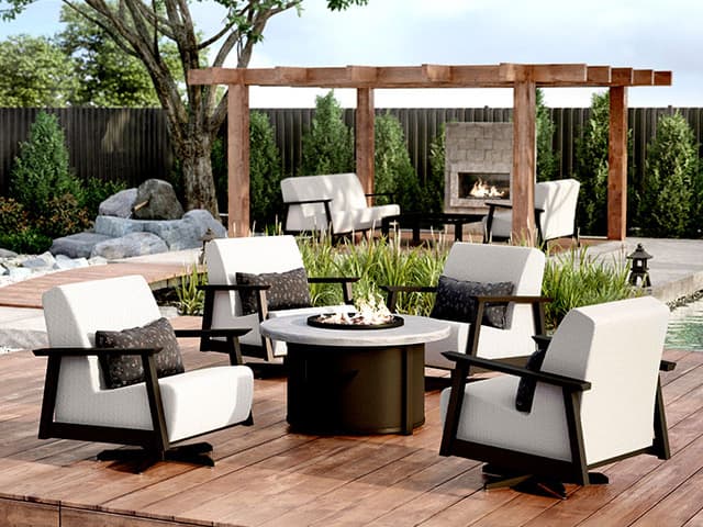 Homecrest Concrete Aluminum Round Fire Pit Table Top