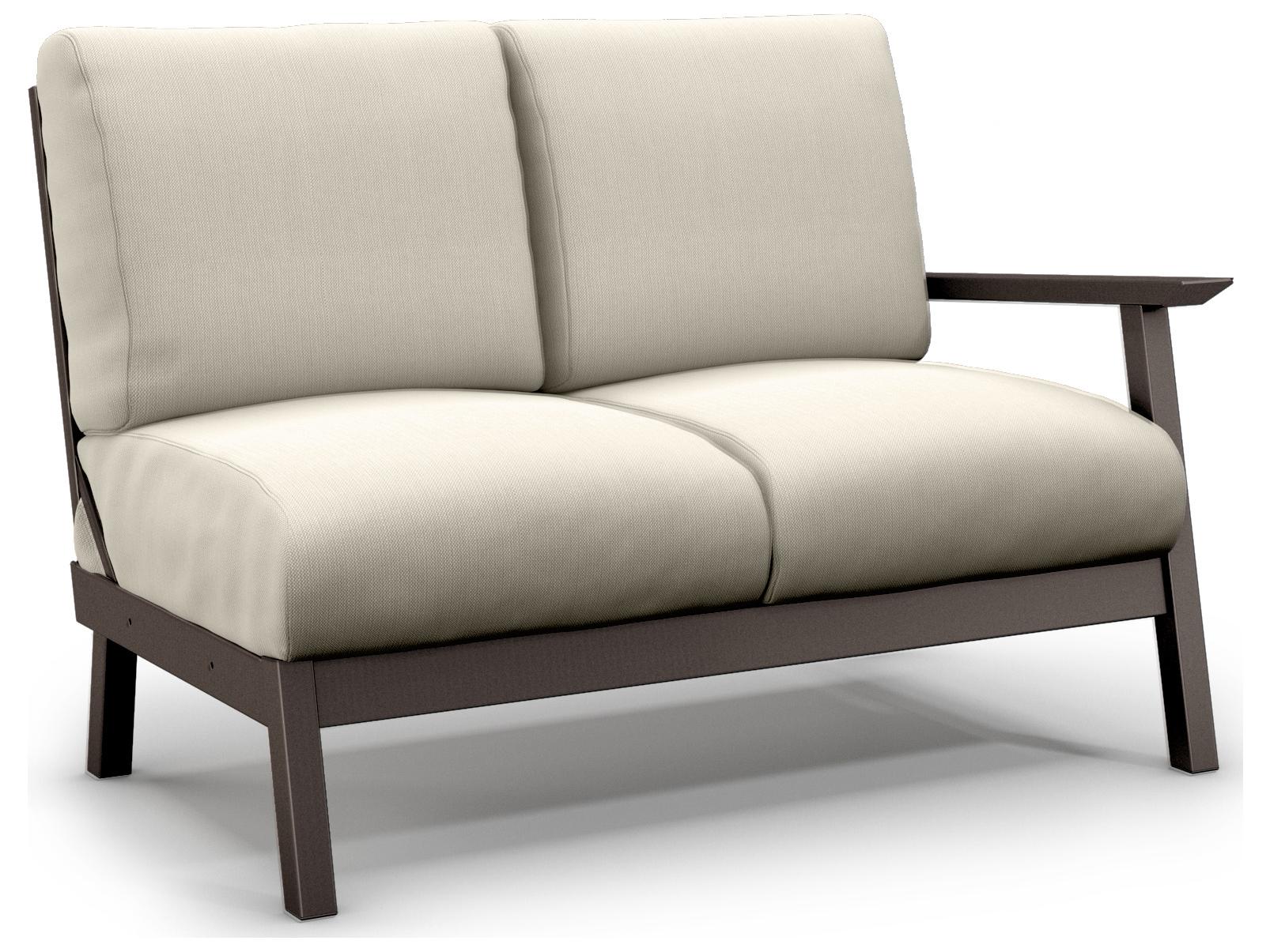 Homecrest Revive Modular Aluminum Cushion Left Arm Patio Loveseat