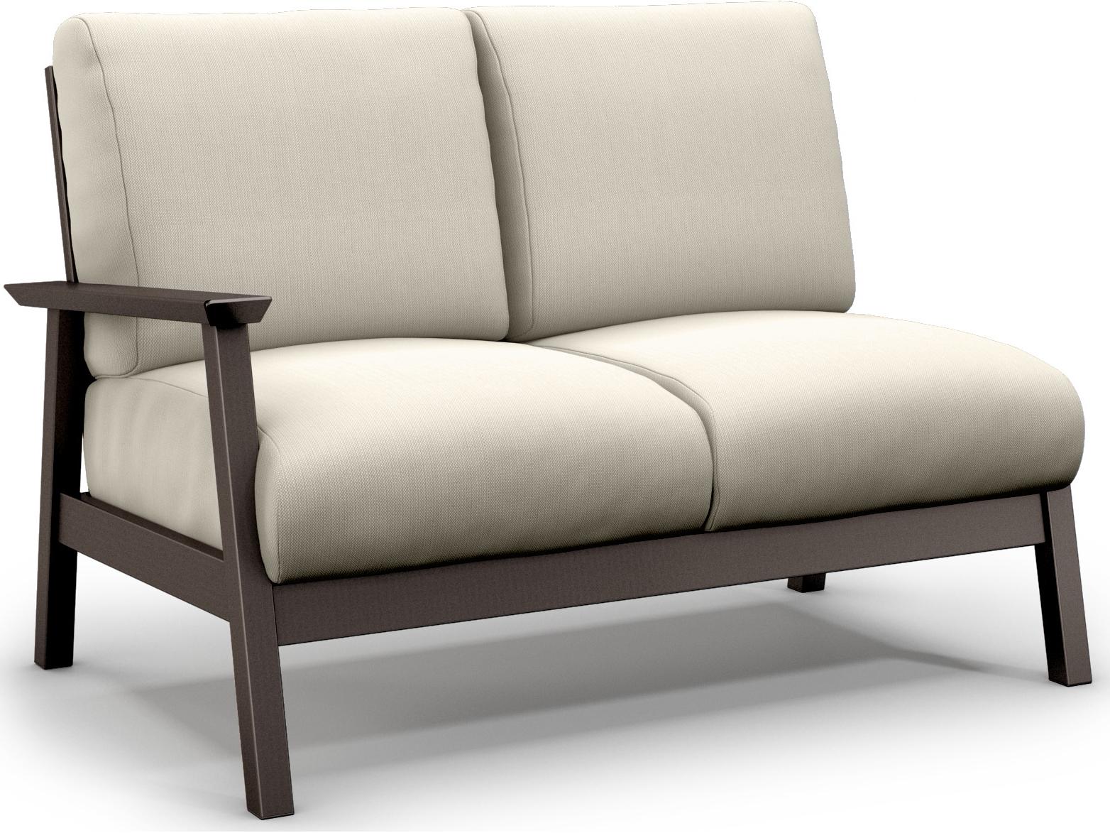 Homecrest Revive Modular Aluminum Cushion Right Arm Outdoor Patio Loveseat