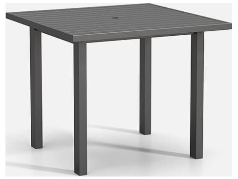 Homecrest Latitude Aluminum Square Post Base Outdoor Patio Counter Table