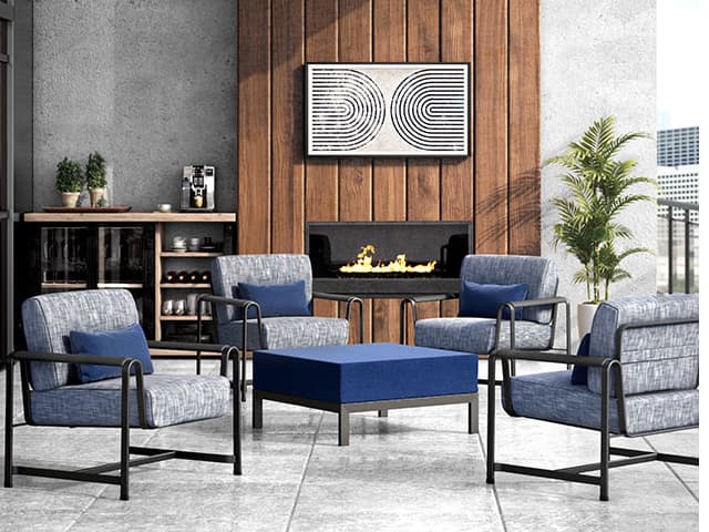 Homecrest Mila Cushion Aluminum Patio Lounge Chair