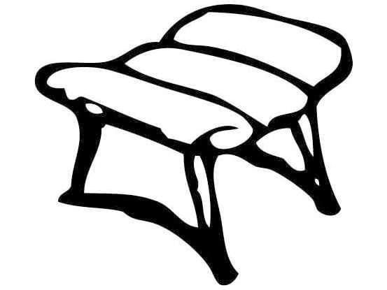 Homecrest Vintage Wire Frame Ottoman Replacement Cushion