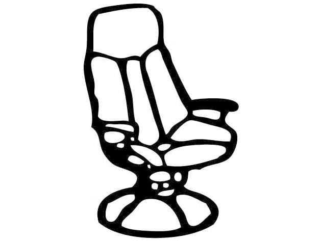 Homecrest Vintage Wire Frame High Back Swivel Chair Replacement Cushion