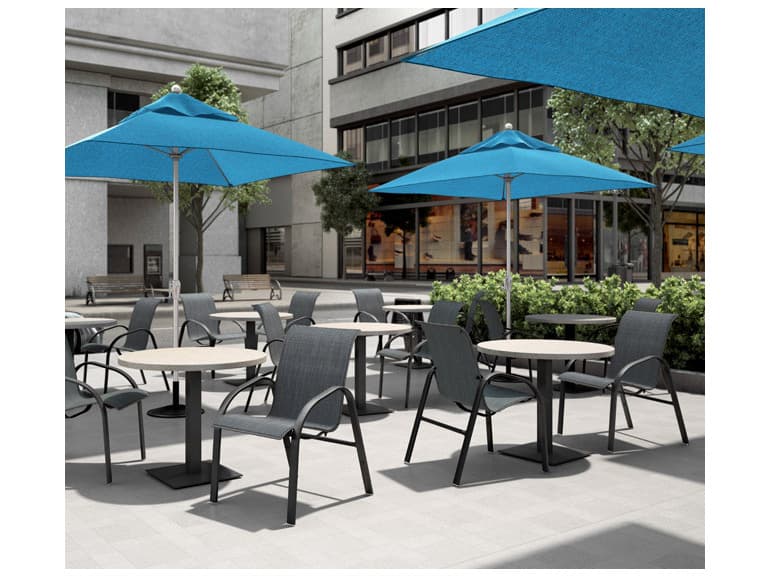 Homecrest Stella Sling Aluminum Low Back Dining Chair