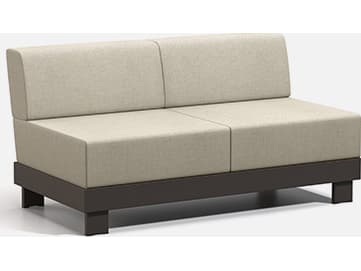 Homecrest Urban Cushion Aluminum Modular Outdoor Loveseat