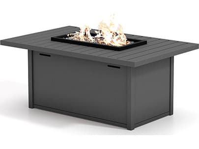 Homecrest Latitude Fire Pits Aluminum 50"W x 32"D Rectangular Fire Pit Table Top