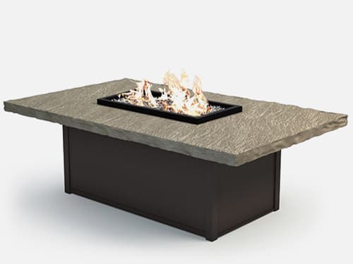 Homecrest Slate Aluminum Rectangular Fire Pit Table Top
