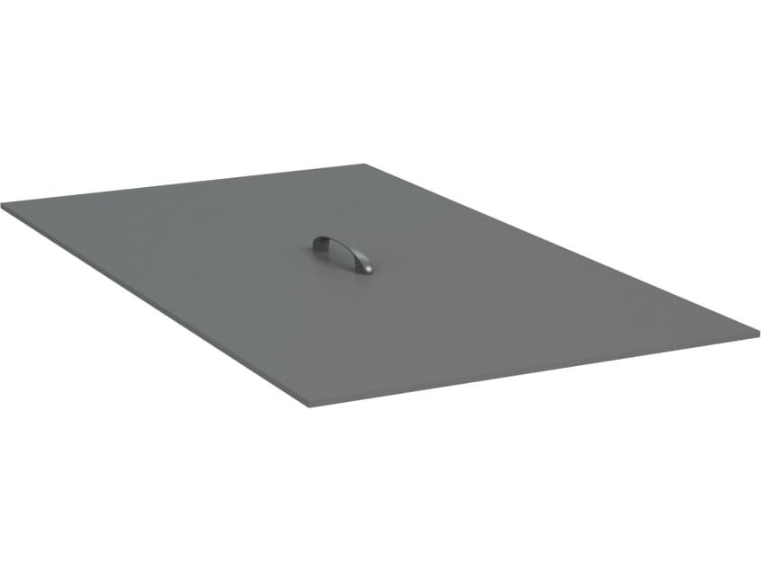 Homecrest Aluminum 26''W x 14''D Rectangular Fire Bowl Cover