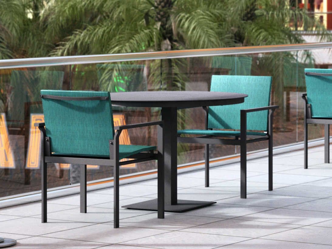 Homecrest Allure Sling Aluminum Outdoor Dining Set