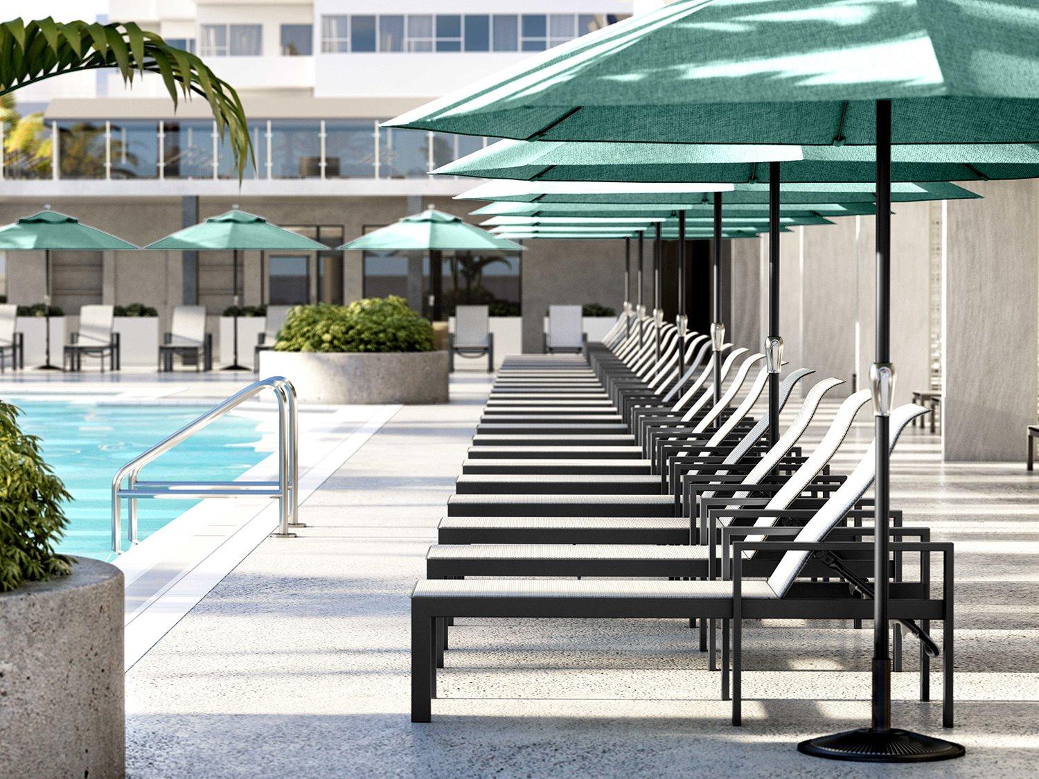 Homecrest Grace Sling Aluminum Outdoor Lounge Set