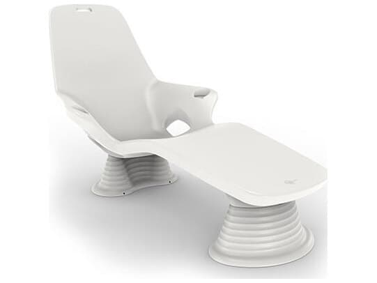 Homecrest In-pool Series Resin Chaise Lounge 2-pack with 8" Riser Combo