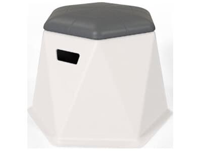 Homecrest In-pool Series Resin Hex Lounge Bench in 2 Pack