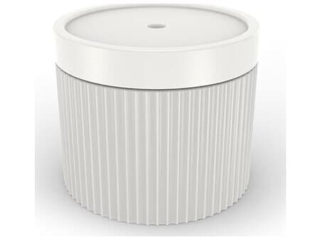 Homecrest In-pool Series Resin 22.5" Round End Table with Umbrella Hole