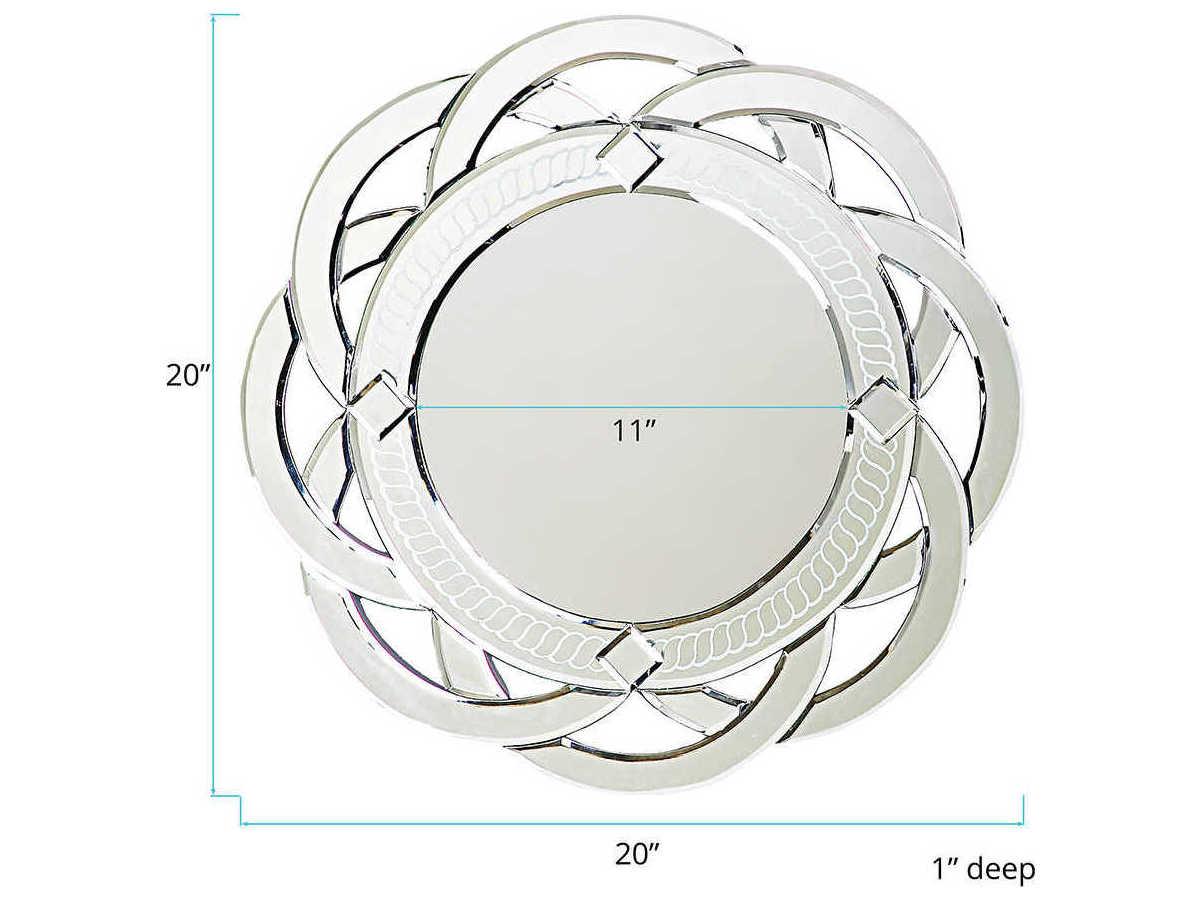 Howard Elliott Galaxy Round Wall Mirror