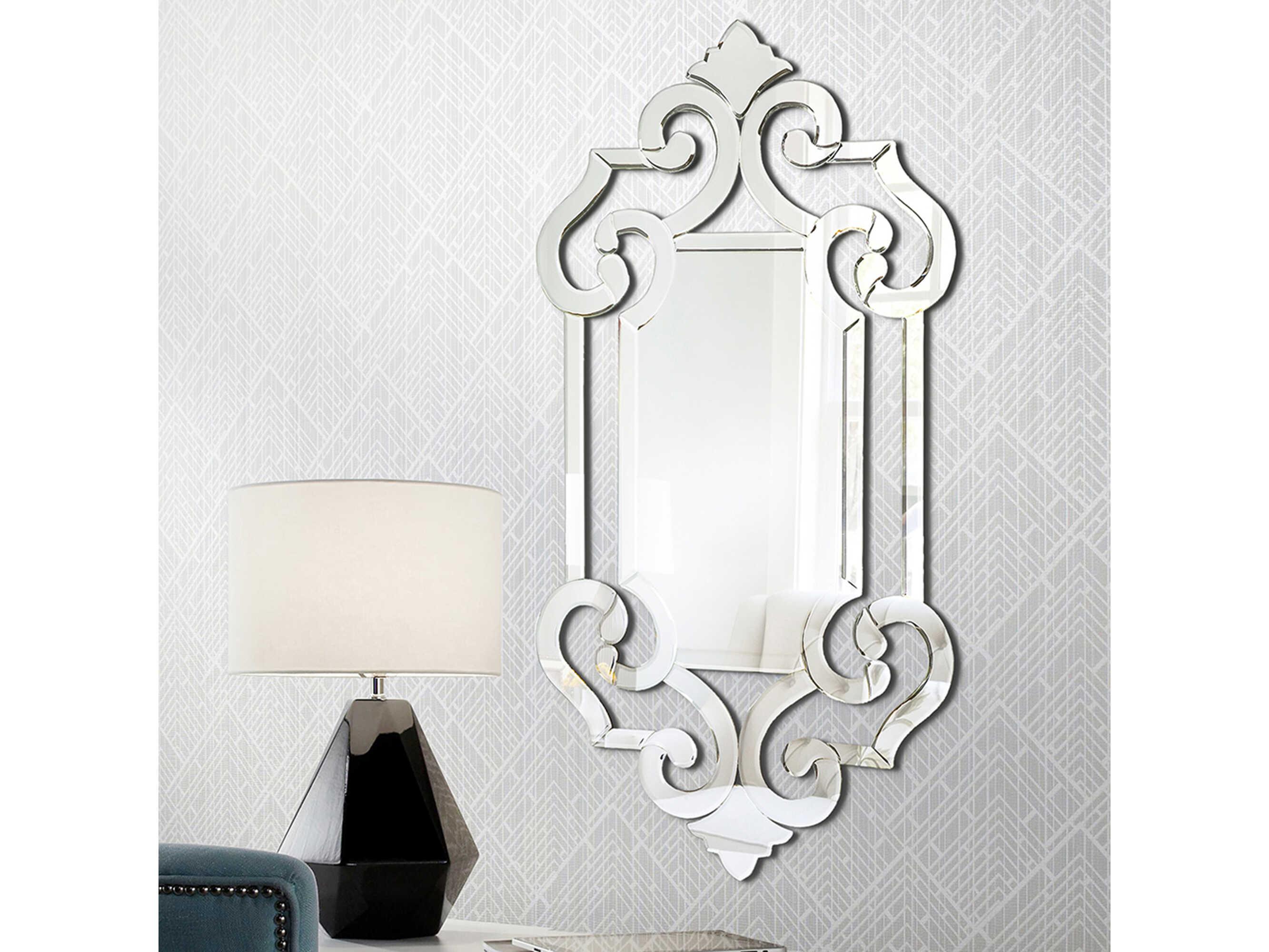 Howard Elliott Clarice Silver Wall Mirror