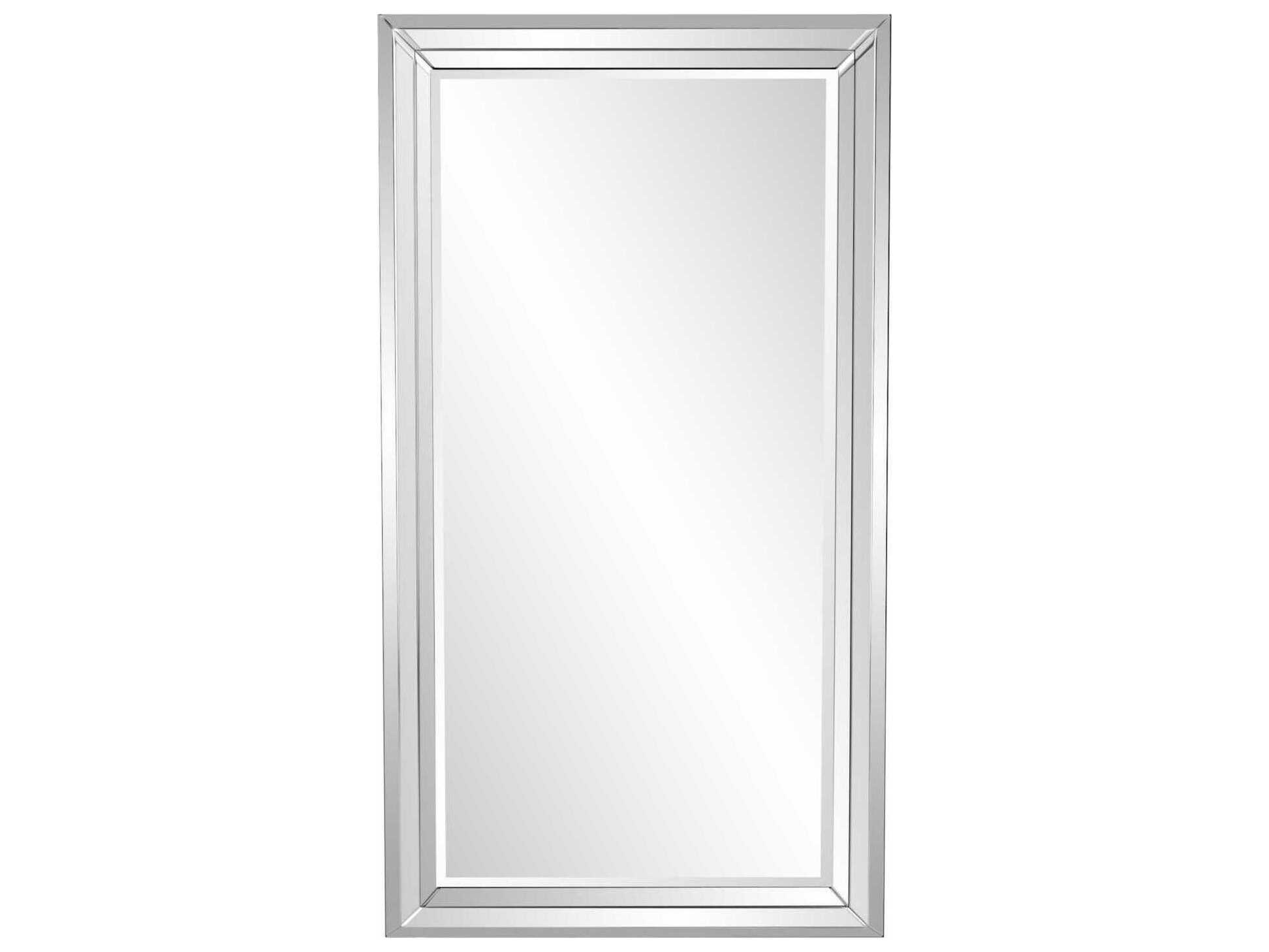 Howard Elliott Omni Silver Rectangular Wall Mirror