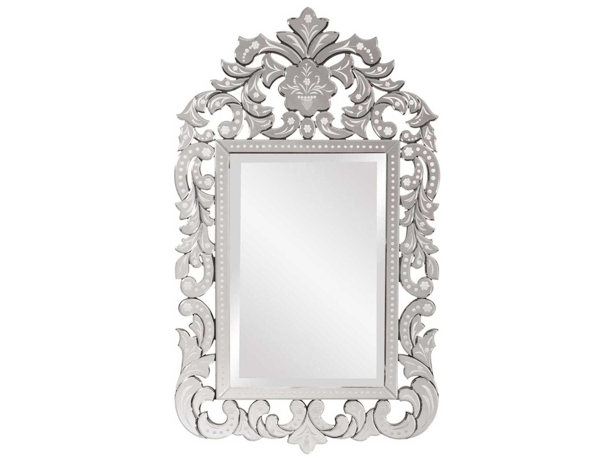 Howard Elliott Regina Silver Wall Mirror