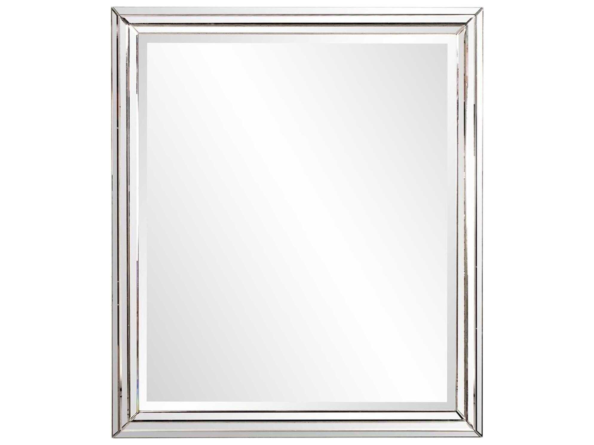 Howard Elliott Omni Silver Rectangular Wall Mirror