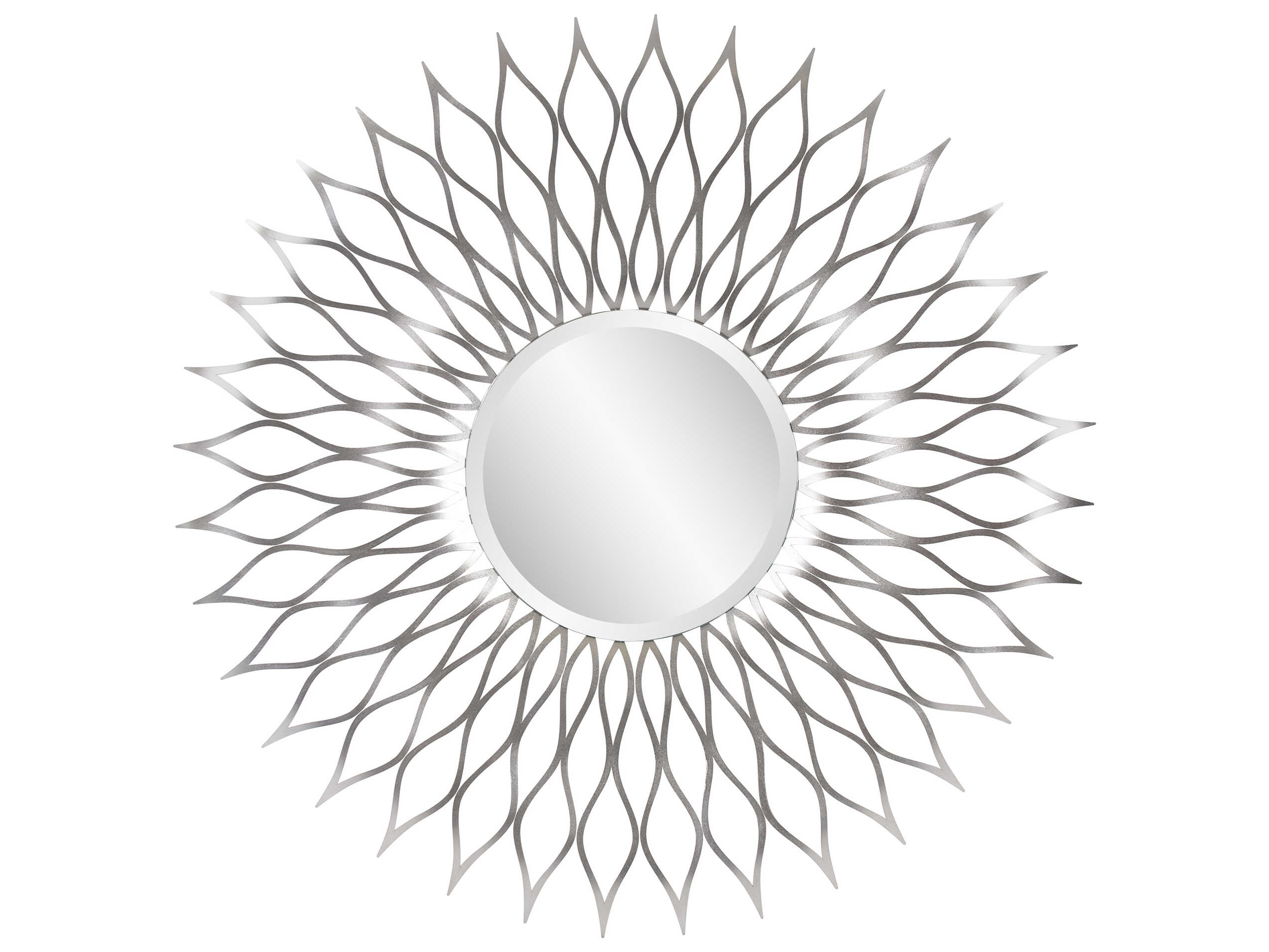 Howard Elliott Morocco Silver Sunburst Wall Mirror
