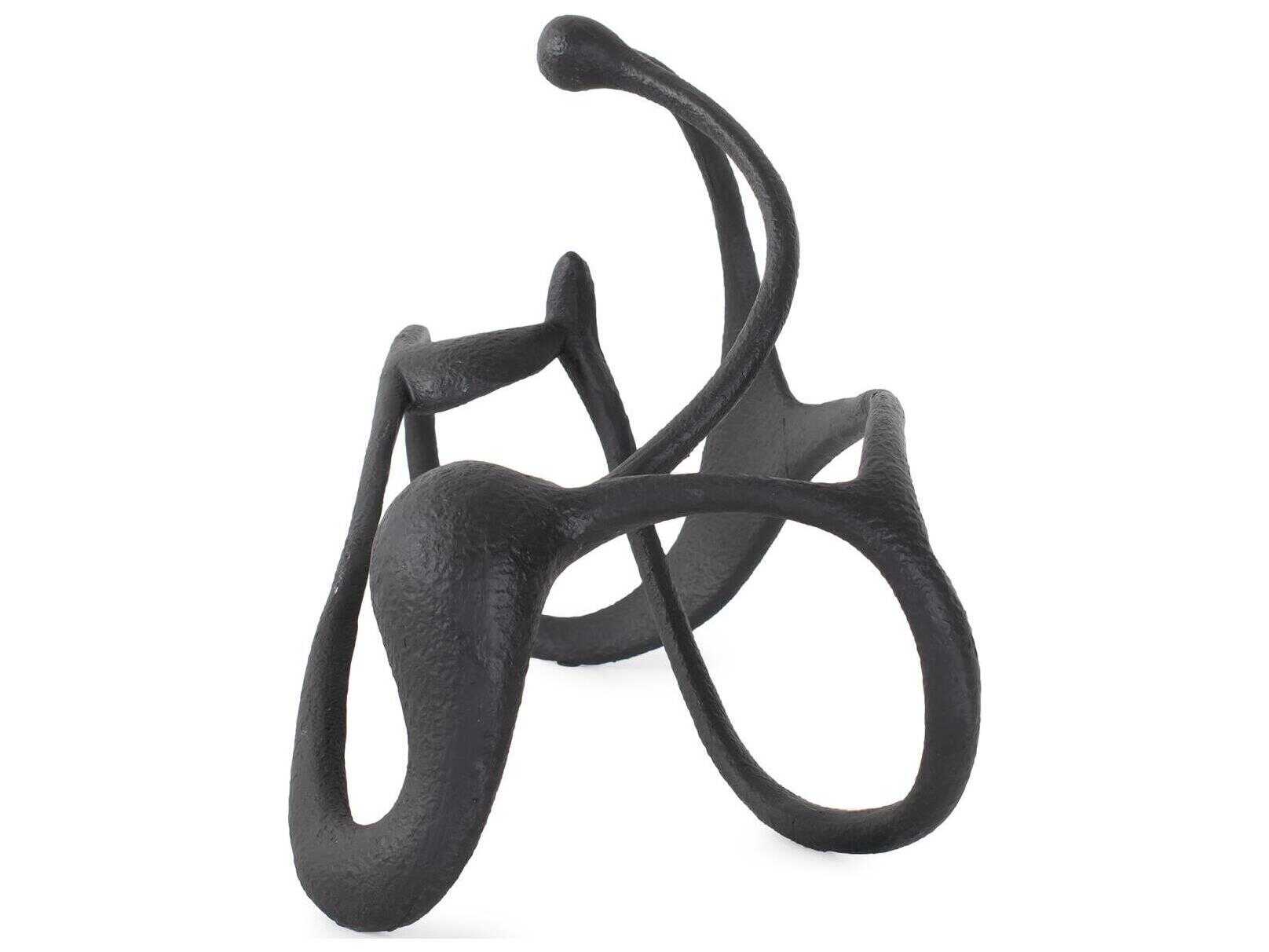 Howard Elliott Matte Black Endro Abstract Sculpture