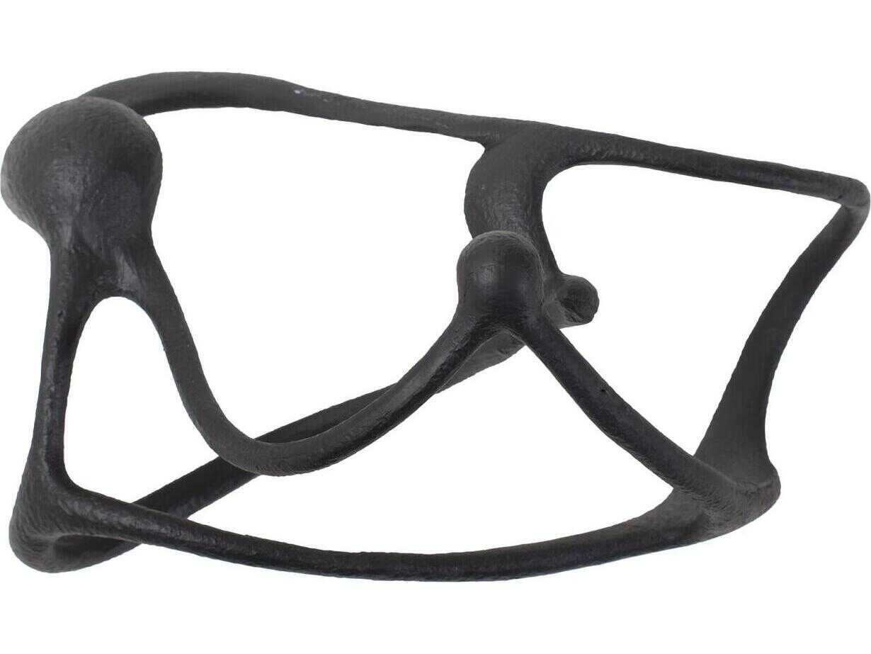 Howard Elliott Matte Black Endro Abstract Sculpture