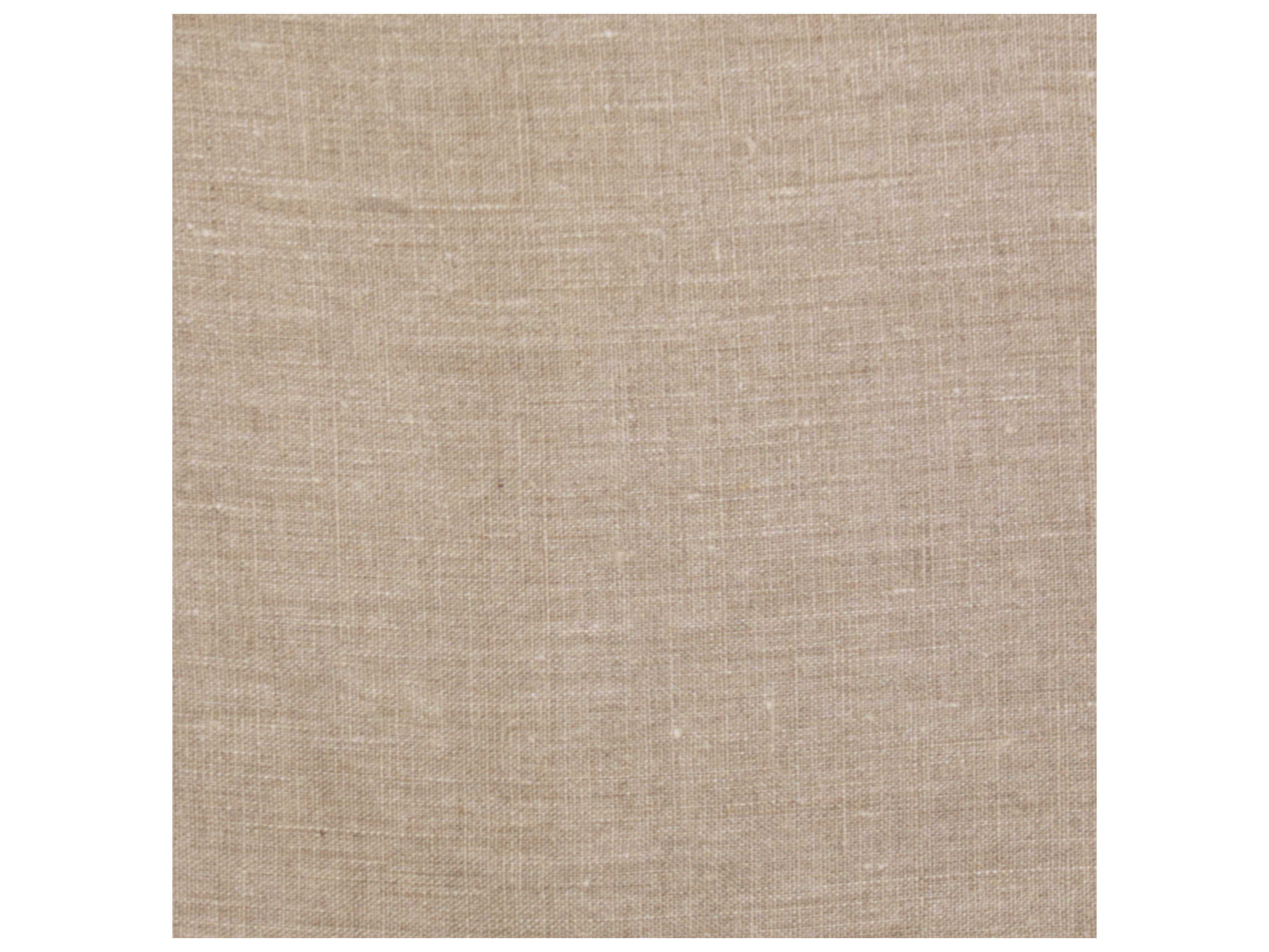 Howard Elliott Universal Linen Slub Natural Beige Upholstered Ottoman