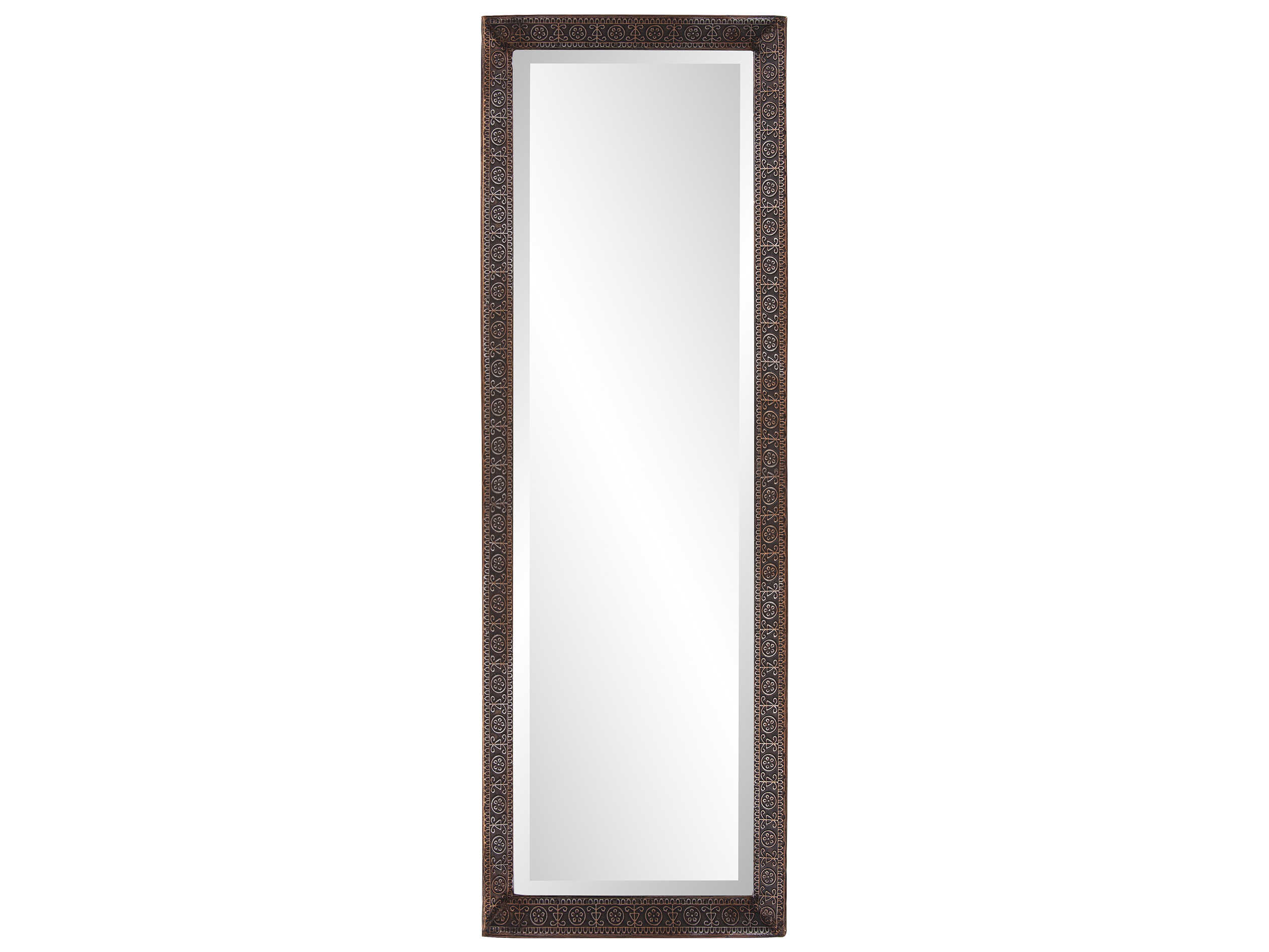Howard Elliott Lancaster Antiqued Bronze Rectangular Wall Mirror
