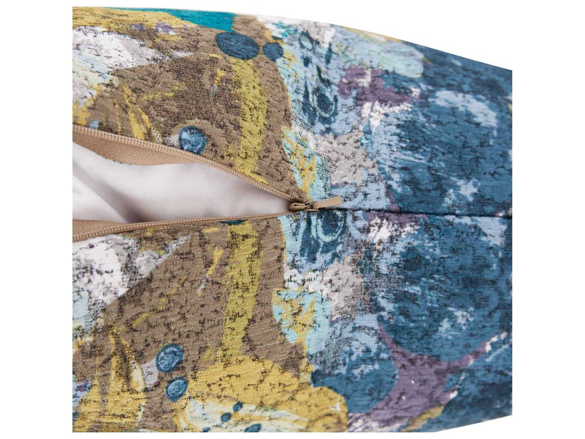 Howard Elliott Stanton Turquoise Pillow