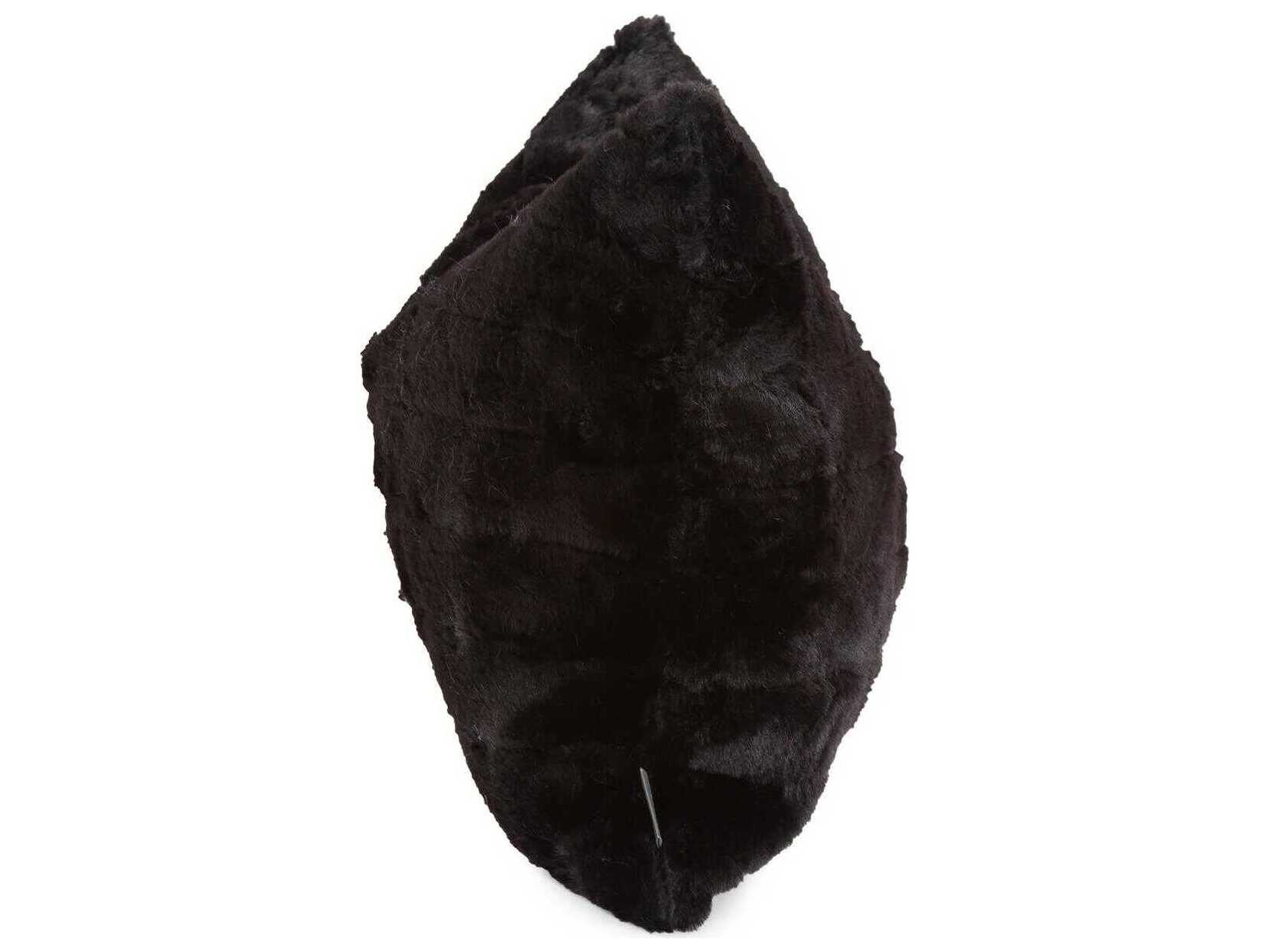 Howard Elliott Angora Ebony Pillow