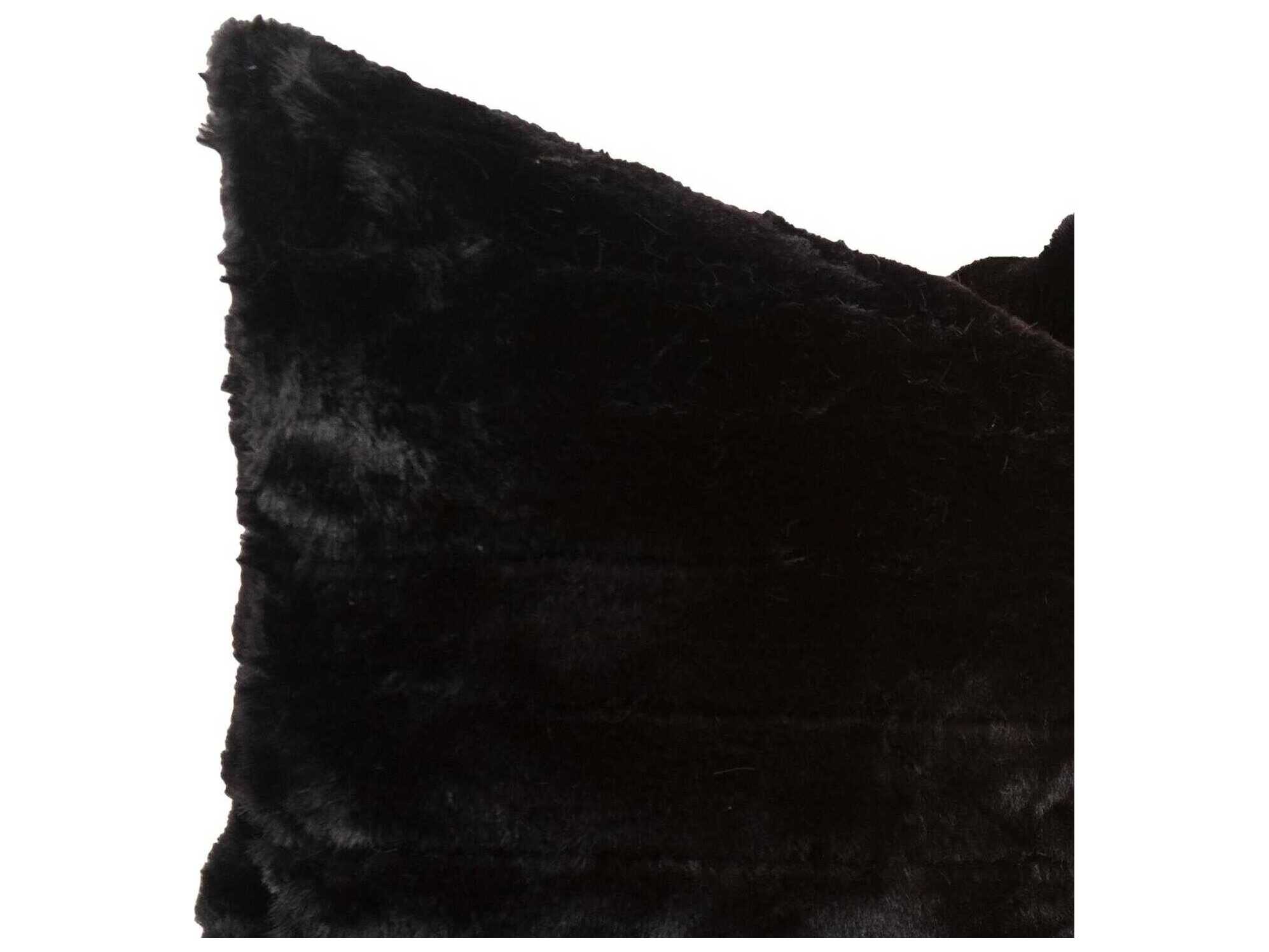 Howard Elliott Angora Ebony Pillow